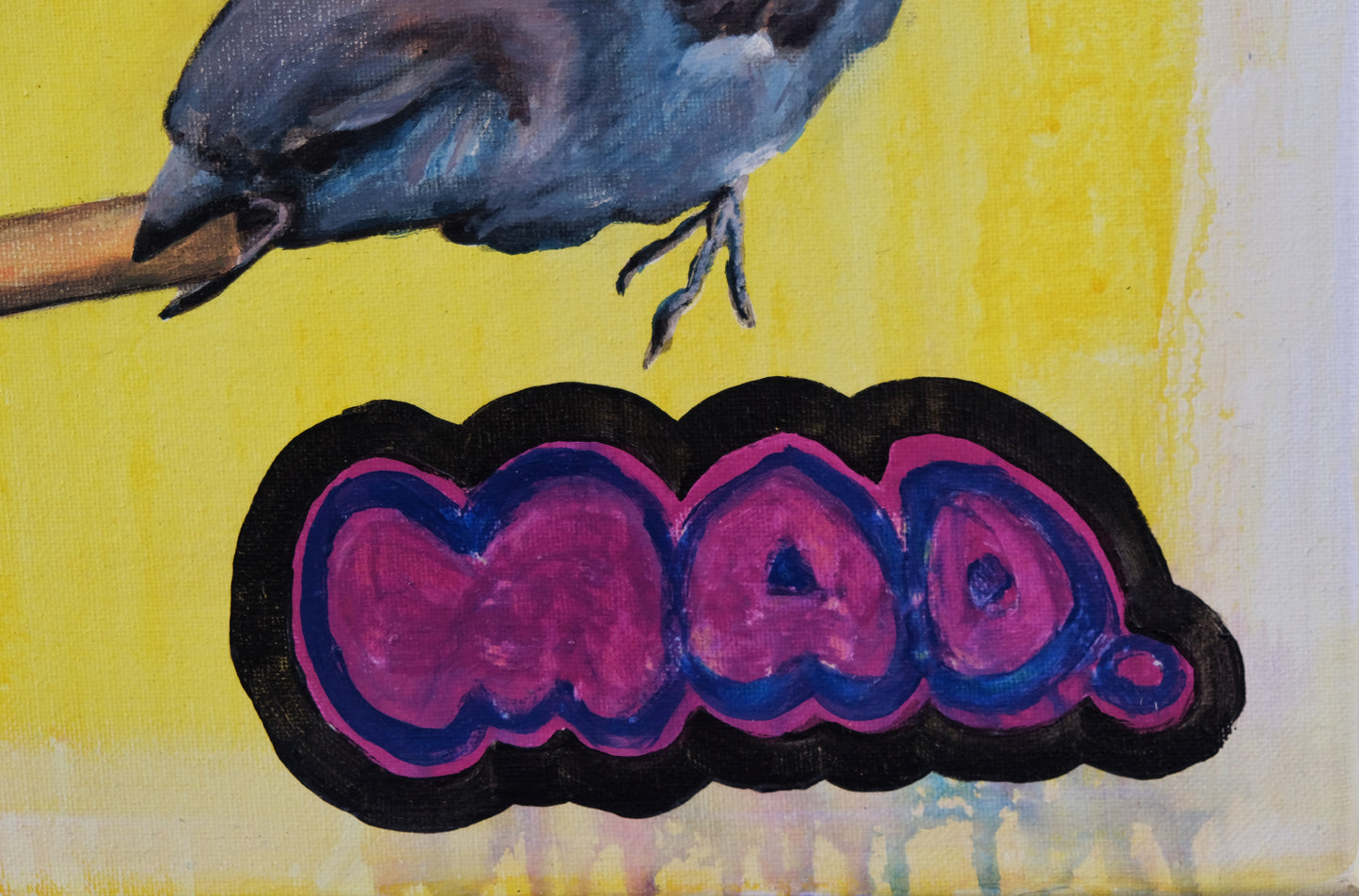 Smoking Birds (Original Painting)
