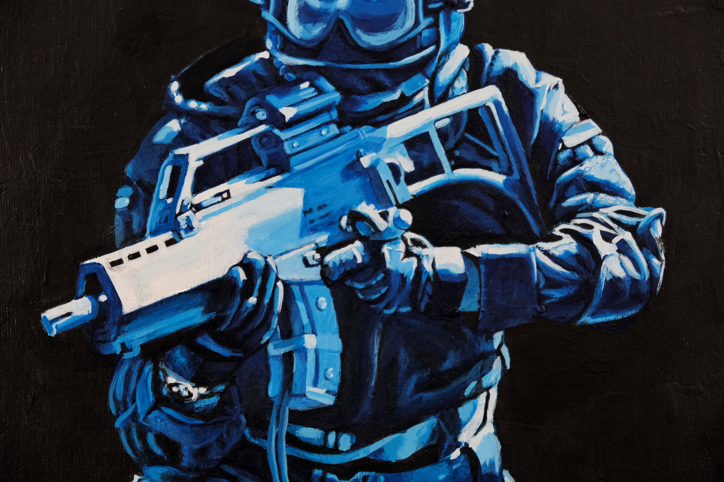 Blue Soldier (Original Painting)