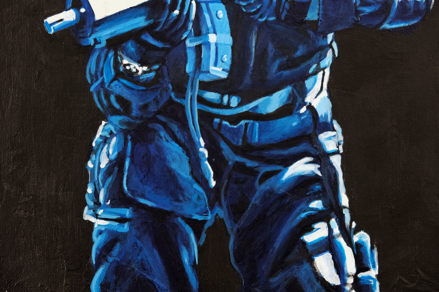 Blue Soldier (Original Painting)
