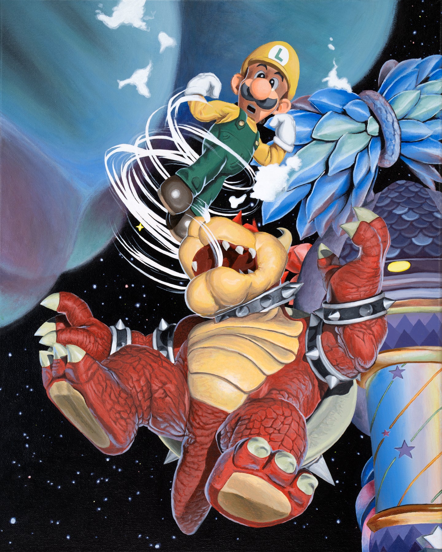 Luigi and Bowser (Print)