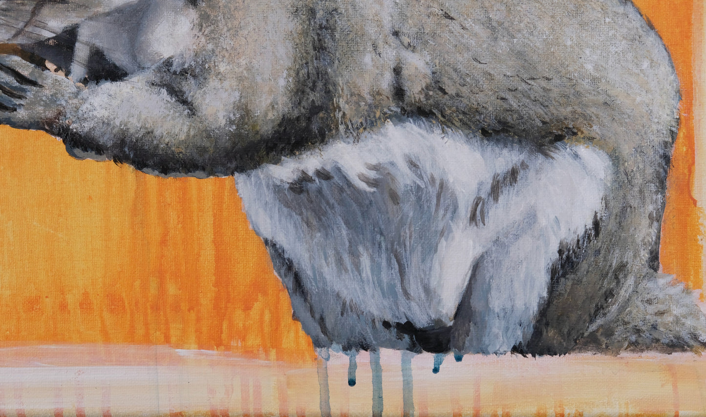 Smoking Squirrel (Original Painting)