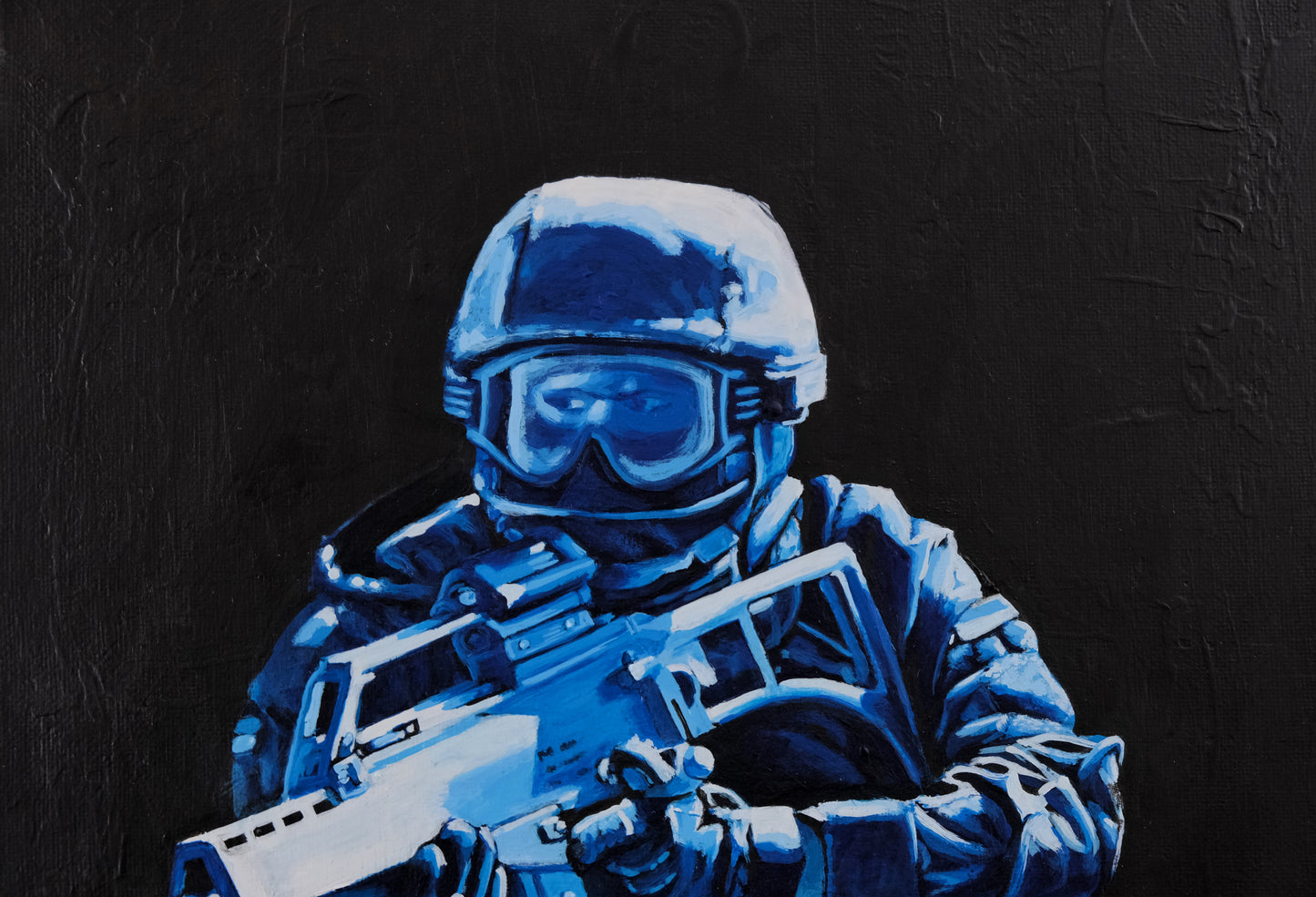 Blue Soldier (Original Painting)
